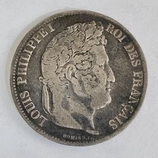 France 5 Francs 1832 W Lille Louis Philippe I Silver Coin KM 749.13