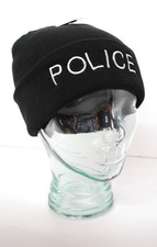 Rothco, Police Watch Cap, Beanie, Unisex, Black, Acrylic, Embroidered Lettering
