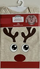 BABY REINDEER BODYSUIT BY HOLIDAY TIME SIZE 6-9 MONTHS NEW BABY REINDEER BODYSUIT BY HOLIDAY TIME SIZE 6-9 MONTHS NEW