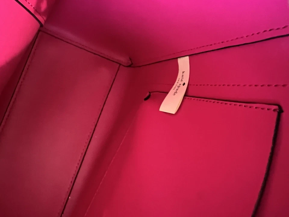 Bolso de mano Kate Spade grande de cuero negro con billetera a juego Foto 4 de 4