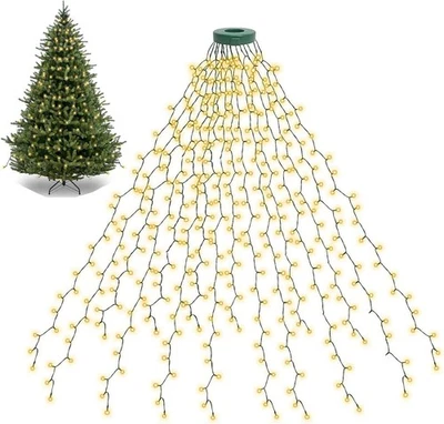 Christmas Lights for Tree Top 200 LEDs Christmas Tree Lights with Remote