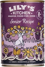Image of Lily's Kitchen Wet Dog Tin Senior Recipe 400g,Chicken (Pack of 6) BBE 05/27