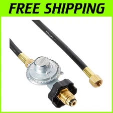 12ft Hand Wheel Propane Hose w/ Low Pressure Regulator