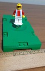 LEGO 3409 Red & Blue Soccer Minifigure with #3 on Back Spring Stand Field Part  — photo 5