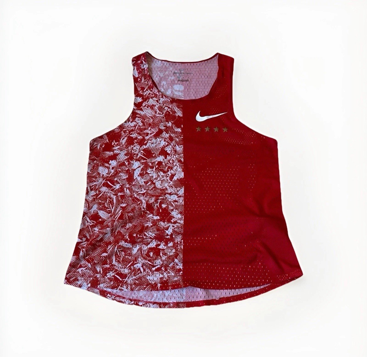 Nike Pro Elite Running Aeroswift Singlet Mo Farah London Marathon Red Medium
