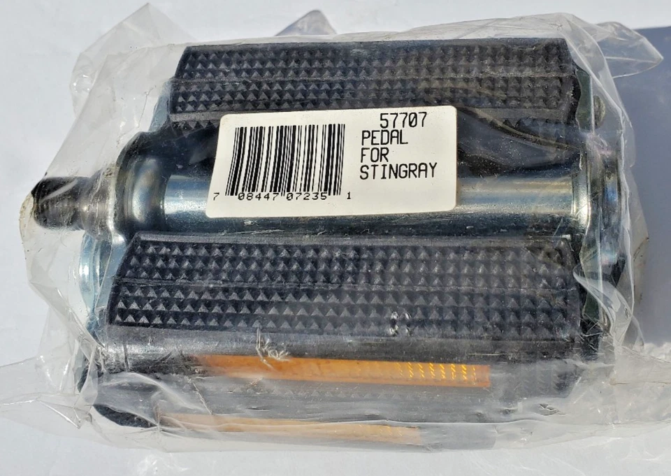 Nuevo de Lote Antiguo Schwinn Stingray Krate Fastback Bloque Pedales Bicicleta 1/2" Manta Ray Naranja Foto 4 de 4