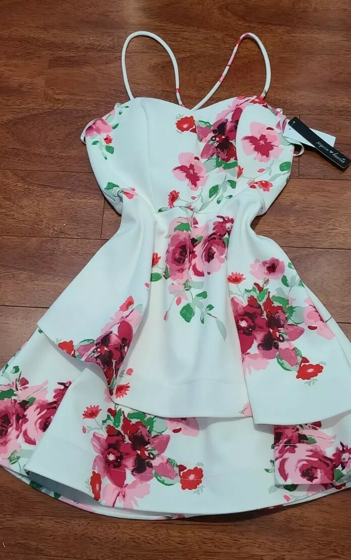 semi formal colorful dress Lace-Up Multicolor Long Prom Dress with Sequin Flowers Rose Gold/Blush / 4 main image 0