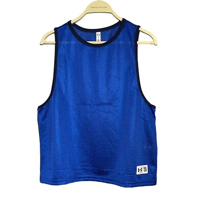 Under Armor Heat Gear Loose Running Shirt Tank Top Women Size M Mesh Retro Comfy