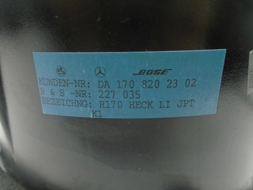 Mercedes-Benz SLK230 R170 1997-2004 altavoz Bose trasero lado izquierdo fabricante de equipos originales YD200397 - Imagen 3 de 6