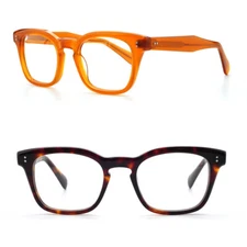 BETSION Square Acetate Retro Fashion Reading Glasses Full Rim Eyewear +1.0 +6.0