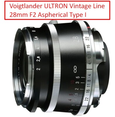 Voigtlander ULTRON Vintage Line 28mm F2 Aspherical Type I for VM