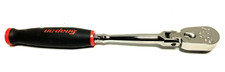 New Snap-on 14 Drive Red Soft Grip Flex Head Ratchet Thlf72