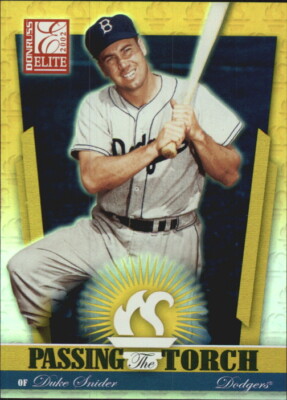 2002 Donruss Elite Passing the Torch #21 Duke Snider /1000 - NM-MT