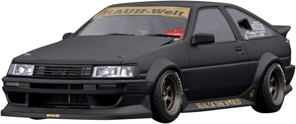 ignition model 1/18 RWB TOYOTA AE86 Matte Black IG2606 With ignition model 1/18 RWB TOYOTA AE86 Matte Black IG2606 With