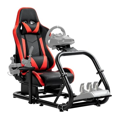 Minneer Racing Simulator Cockpit with Seat Fit Logitech G29 G920 G923 Fanatec