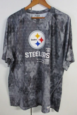 Reebok Pittsburgh Steelers Speedwick Short Sleeve T-Shirt, Grey - Men's Size XL - image 1 of 4