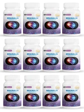 12 Pack Brainalin, promueve la claridad mental-60 Cápsulas x12