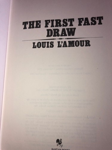 THE FIRST FAST DRAW Louis L'Amour Leatherette Collection FIRST EDITION 1ST West - Picture 6 of 8