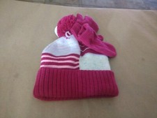 Girl's Wonder Nation Brand Patch Pink Hat & Mittens Set BRAND NEW!!!