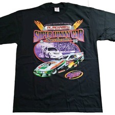 John Force T-Shirt XL 27th Super Funny Car Spectacular Ford Mustang Racing Black