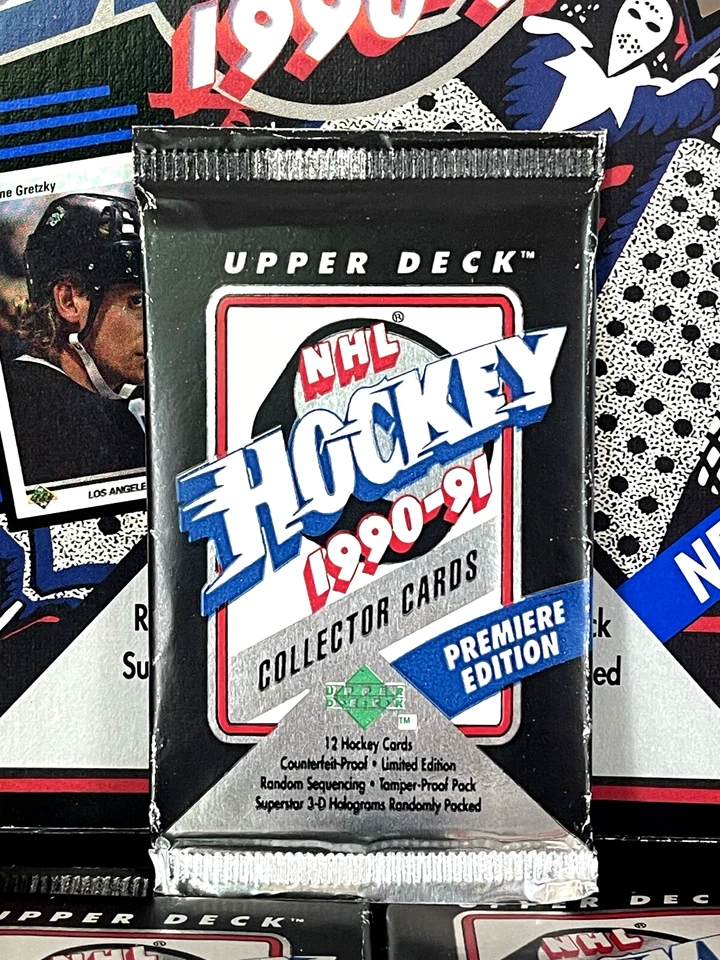 1990-91 UPPER DECK NHL HOCKEY (Low Series) 🏒 PACK 12 Cards GRETZKY JAGR RC? OVP - Bild 4 von 4