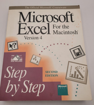 Microsoft Excel Version 4 Guide Book  & Software For Macintosh