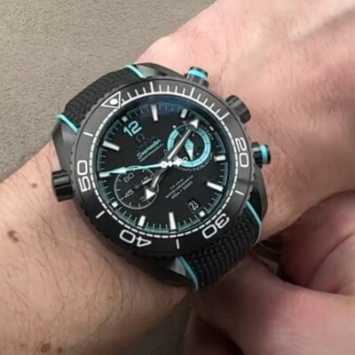 Omega Seamaster ''ETNZ'' Deep Black Planet Ocean 600M - 215.92.46.51.01.003