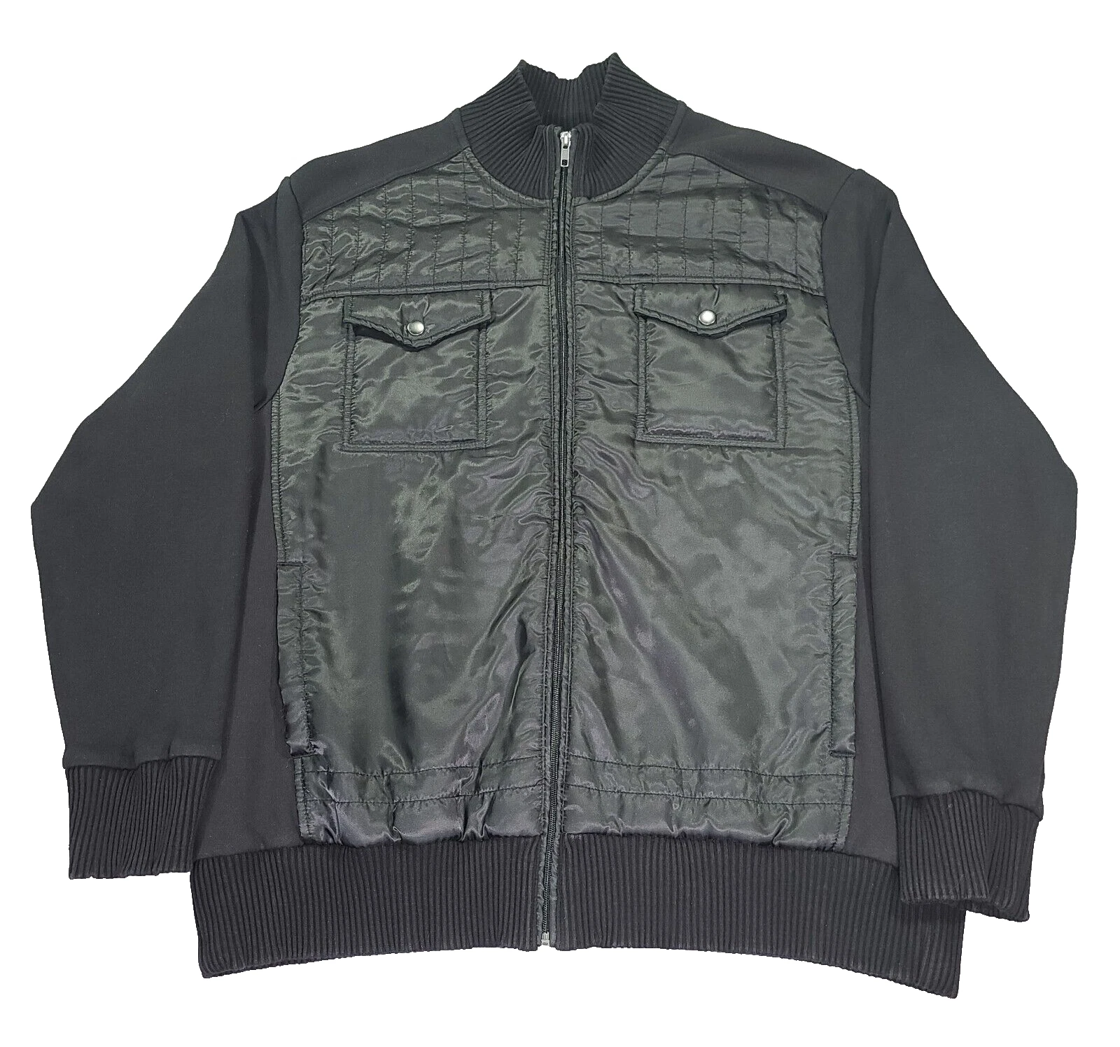AXIST Mens 2XL Black Sherpa Linied Full-Zip Cotton Polyester Blend Jacket