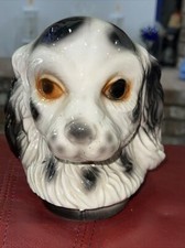 Vintage Cocker Spaniel Dog Planter Head Vase Made In USA # 652