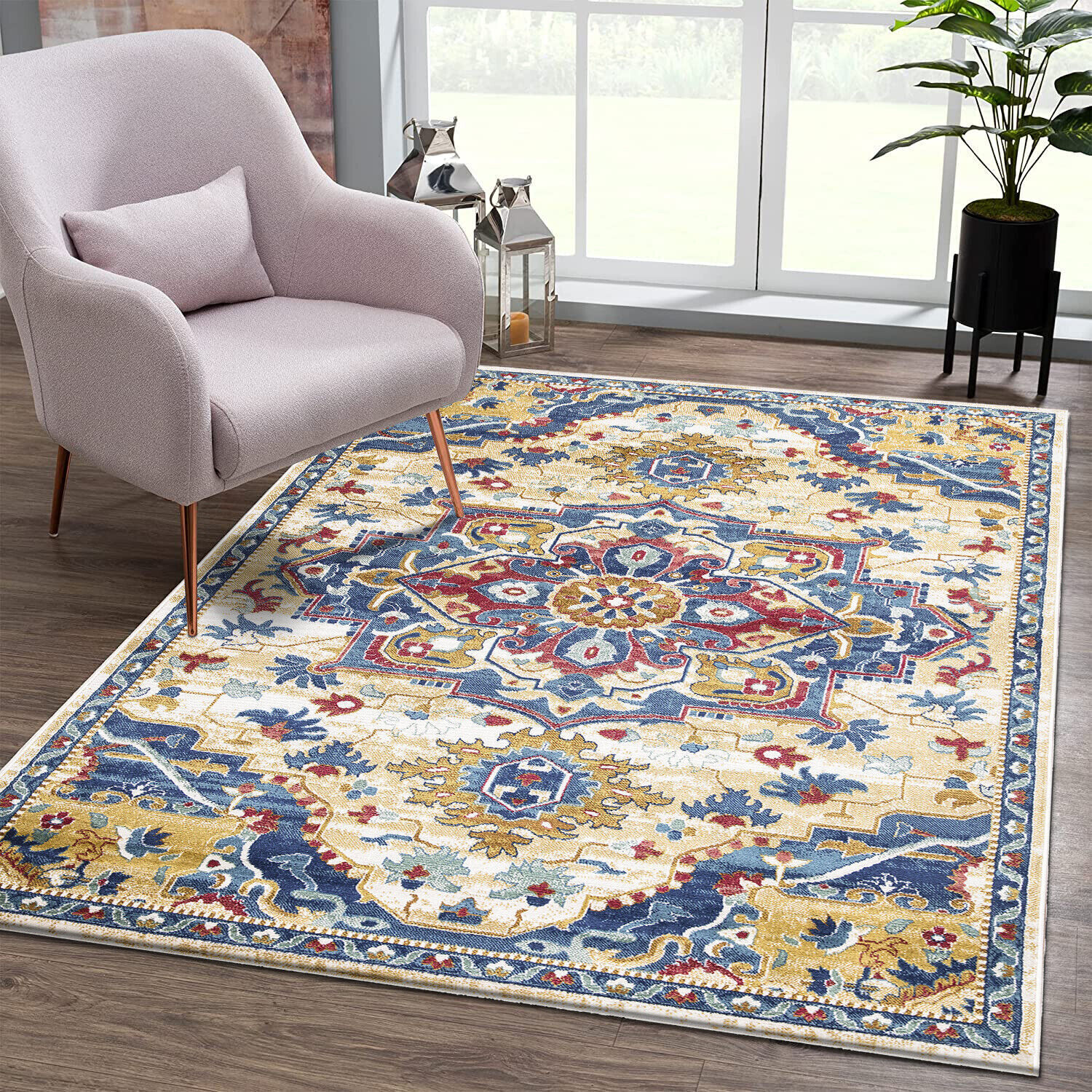 Large Traditional Rugs Modern Living Room Hallway Runner Rug Bedroom Carpet Mats - Picture 3 of 68
