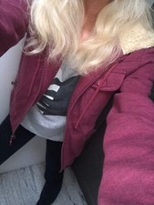 Marc Jacobs Mainline Luxury Designer Sherpa Lined Raspberry Hoodie Jacket £750