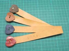 Personalized Bookmark,Leather Bookmark,Custom made Bookmark,Hand made Bookmark