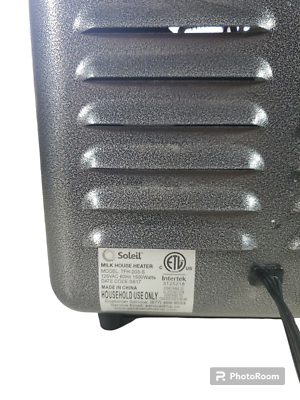 Soleil Geneva Milk House Space Heater Utility Electric 1500 Watt | eBay