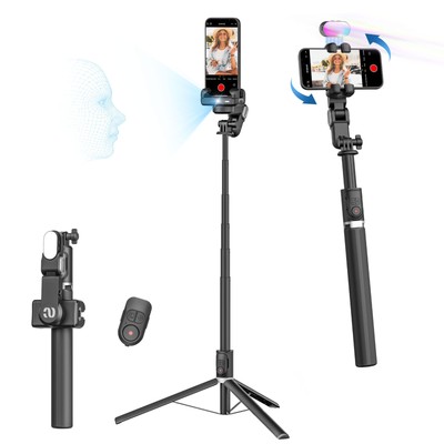 Auto Face Tracking Tripod 360 Rotation for iPhone Android,Phone Stand Follow ...