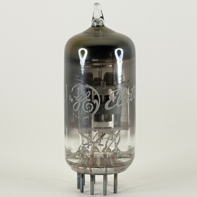 (1) Tested Strong GE 6KT8 Tube Rainbow Glass Getter Code CA Triode Pentode Tube