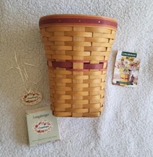 Longaberger Snapdragon Basket 1998, May Series, comes with snapdragon tie-on