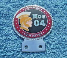 ORIGINAL DEVA MOG '04 OSWESTRY MORGAN CAR BADGE No34 ~WALES/SHROPSHIRE MSCC MEET