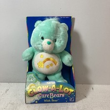 Care Bears Glow A Lot Wish Bear 13" Plush Yellow Shooting Star - Has Defect 