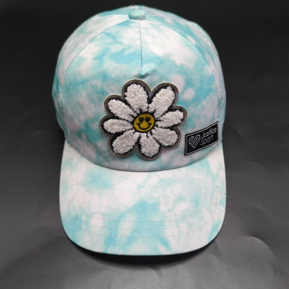 JUSTICE SPORT Sombrero Tie Dye Verde Blanco Gorra Ajustable - Talla Niño/Juvenil Foto 2 de 4
