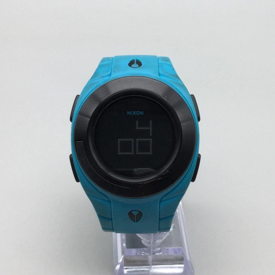Reloj Nixon The Outsider Hombre 49mm Azul Todos los Puntos Retroiluminación Norte Batería Nueva Foto 2 de 4