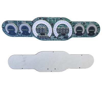 Intellitronix White LED 6-Gauge Bargraph Universal Panel With Black Faceplate