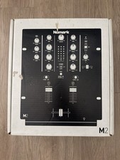 Numark M2 DJ Mixer 2-Channel Analog Black Replaceable Crossfader 3-Band EQ