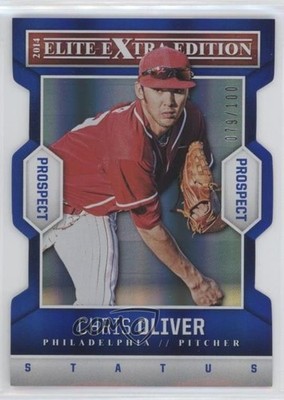 2014 Elite Extra Edition Prospects Status Blue Die-Cut /100 Chris Oliver #49 0o9