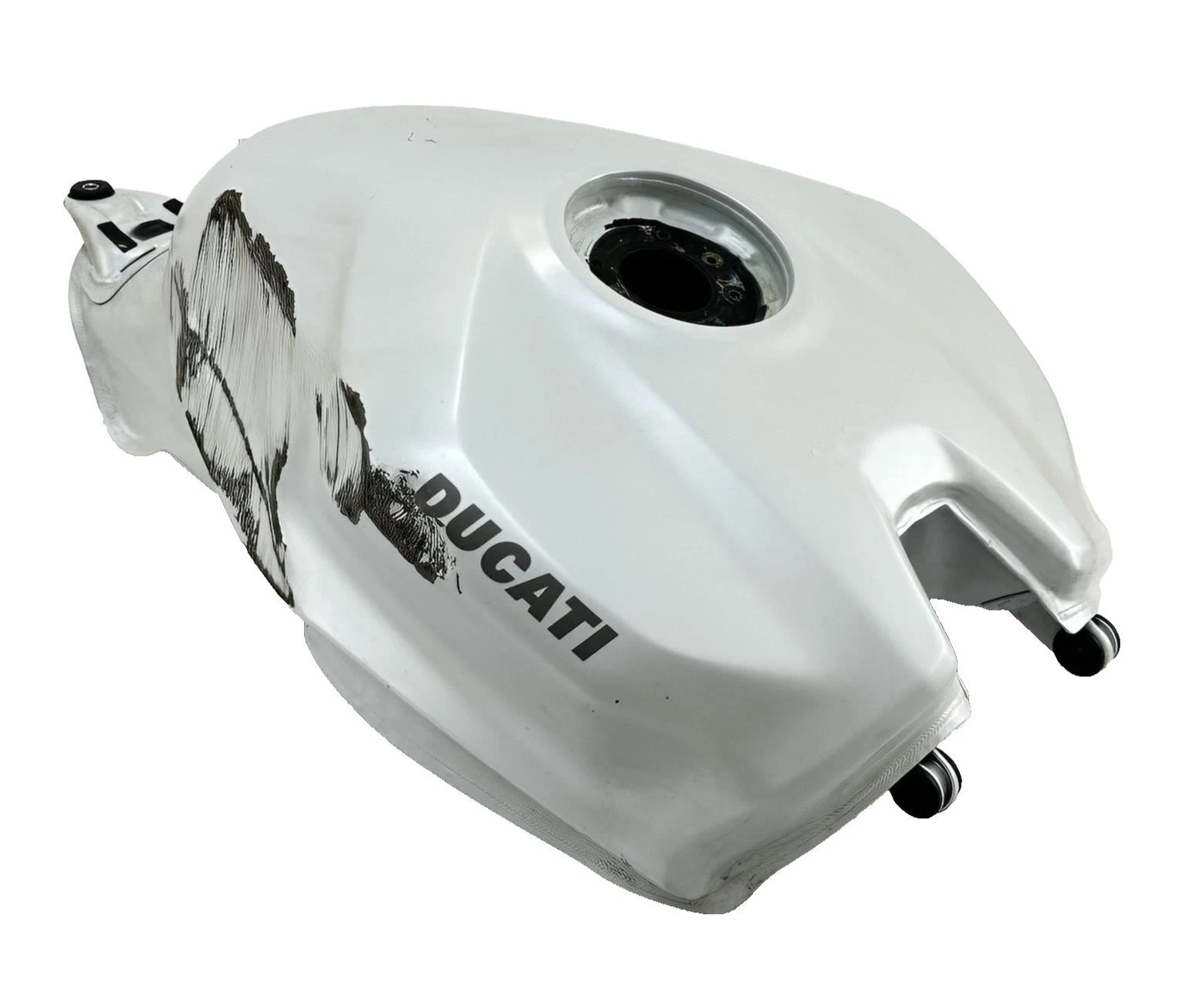 2016 - 2019 DUCATI 959 Panigale Benzintank Kraftstofftank Weiß *Beschädigt*