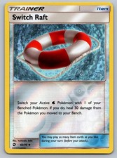 Switch Raft 62/70 Uncommon Dragon Majesty Pokemon Reverse Holo Lightly Played