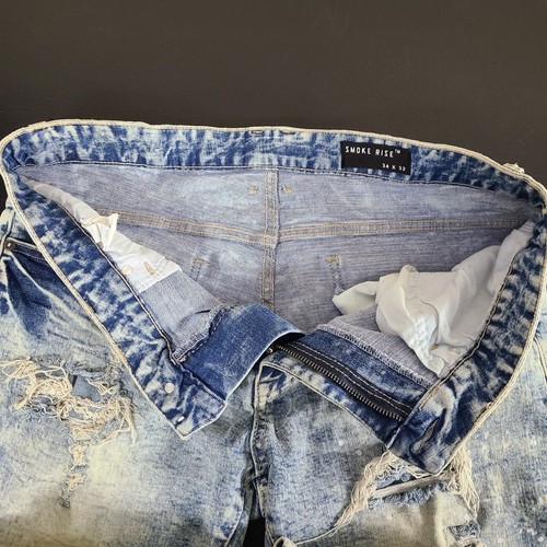 Smoke Rise Jeans Herren 36x32 (Etikett 34x32) Distressed Farbspritzer Acid Wash - Bild 7 von 16