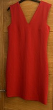Mango suit red midi pencil Dress. Size M 