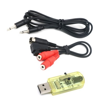 30 in1 Flight Simulator RC USB Cable for G7/Phoenix/Aerofly/FMS/VRC Helicopter