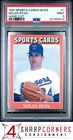 1991 ALLAN KAYE'S SPORTS CARDS NEWS MAGAZINE HAND CUT #1 NOLAN RYAN HOF PSA 9