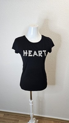 Schwarzes T-Shirt  Heart  (Colin's) Gr. M